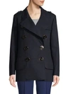 DOLCE & GABBANA DOUBLE BREASTED COTTON COAT,0400011537842