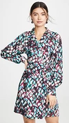 Saloni Mari Printed Short Wrap Dress In Amrita