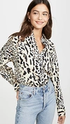 ATM ANTHONY THOMAS MELILLO LEOPARD PRINT BOYFRIEND SHIRT