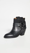 See By Chloé See By Chloe Women's Harness Mid-heel Booties In Nero