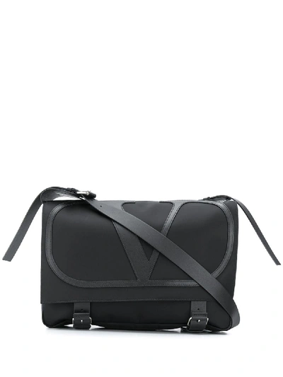Valentino Garavani Logo Bag In Black