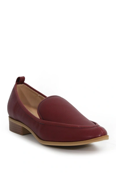 Catherine Catherine Malandrino Westly Low Heel Loafer In Burgund Mu