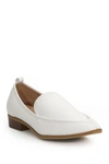Catherine Catherine Malandrino Westly Low Heel Loafer In White Pebb