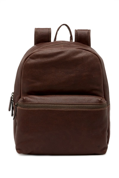Frye Dylan Leather Backpack In Dark Brown
