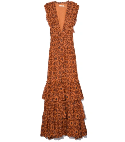 Ulla Johnson Adelina Gown In Ochre