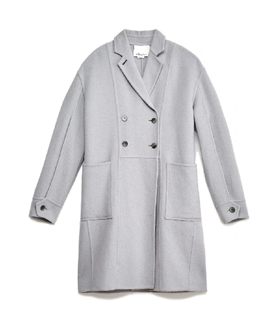 3.1 Phillip Lim / フィリップ リム Long Oversized Wool Coat In Light Grey