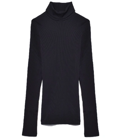 Goldsign The Rib Turtleneck In Black