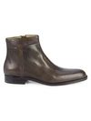 A. TESTONI' Rapid Leather Ankle Boots