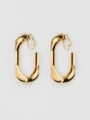 BURBERRY Large Gold-plated Chain Link Earrings