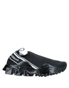 Dolce & Gabbana Sorrento Primeknit Low-top Sneakers In Black