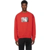 HERON PRESTON HERON PRESTON RED PHOTO CREWNECK SWEATSHIRT