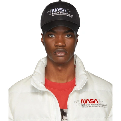 Heron Preston Baseballkappe Mit Nasa-stickerei In Black,white