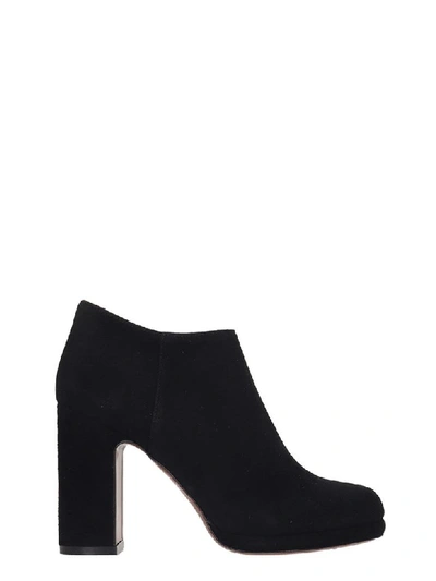 L'autre Chose Lautre Chose Black Suède Heel Ankle Boot