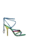 ATTICO FIONA SANDALS IN MULTICOLOR LEATHER,11056783