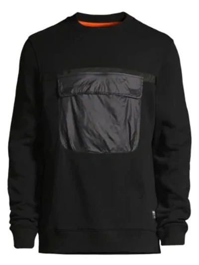Wesc Miles Utility Crew Sweater In Black