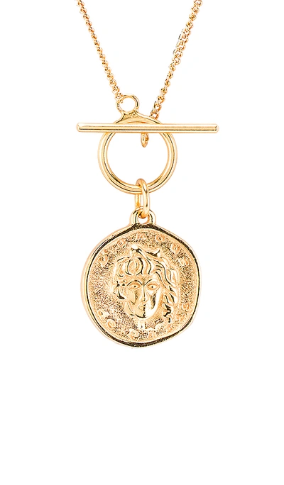 Amber Sceats Marley Necklace In Metallic Gold.