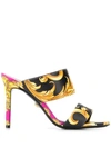 VERSACE BAROQUE PRINT 100 SANDALS