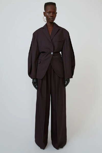 Acne Studios Voluminous Suit Jacket Aubergine Purple