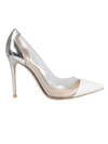 GIANVITO ROSSI CLEAR PANEL PUMPS,11057037