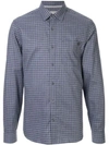 GIEVES & HAWKES CHECKED COTTON SHIRT