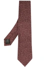 GIEVES & HAWKES GEOMETRIC EMBROIDERED TIE