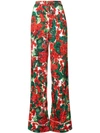 DOLCE & GABBANA PORTOFINO PRINT FLARED TROUSERS