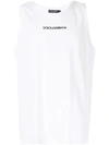 DOLCE & GABBANA LOGO PRINT TANK TOP