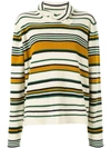 JW ANDERSON STRIPED HIGH NECK SWEATER