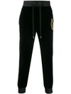 DOLCE & GABBANA EMBROIDERED LOGO EMBLEM TRACK trousers