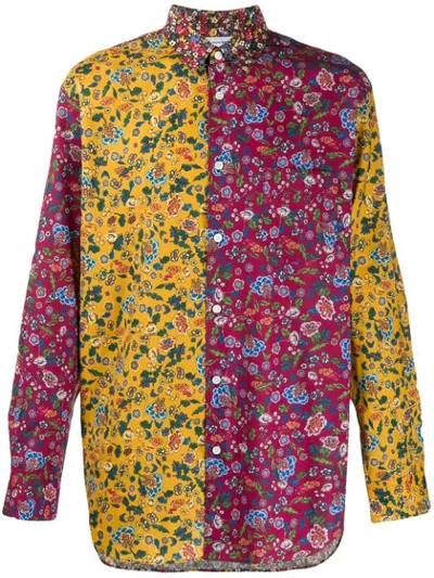 Comme Des Garçons Shirt Floral Print Shirt In Multicolor