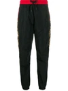 MARCELO BURLON COUNTY OF MILAN LEOPARD-PRINT TRACK PANTS