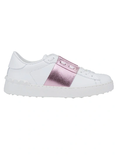 Valentino Garavani Sneakers In Bianco/water Rose