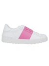 Valentino Open Sneakers In Bianco/feminine