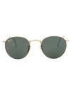 Ray Ban Round Metal Sunglasses In Arista