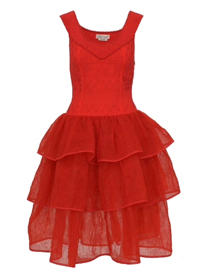 Alexander Mcqueen Dress In Red