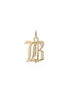 FOUNDRAE 18KT GOLD B INITIAL DIAMOND CHARM