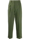 ACNE STUDIOS CUFFED HEM PLEATED TROUSERS