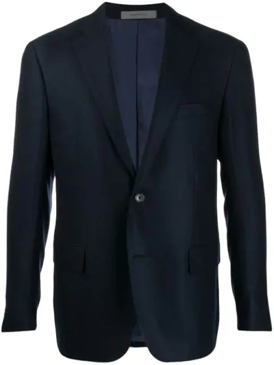 Corneliani Tailored Slim Blazer In Blue