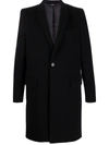 DOLCE & GABBANA SINGLE-BREASTED WOOL-CASHMERE COAT
