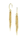 Celara 14k Yellow Gold Fringe Wire Drop Earrings