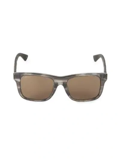 Gucci 54mm Square Sunglasses In Grey Black