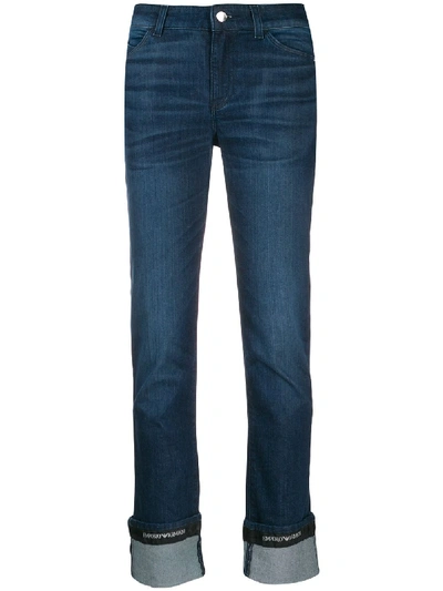 Emporio Armani Denim Cotton Jeans In Blue