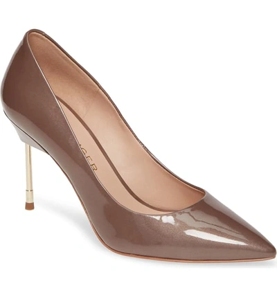 Kurt Geiger Britton 90 Pump In Pink Comb Patent Leather