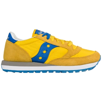 Saucony Men's Shoes Suede Trainers Sneakers  Jazz In Yellow