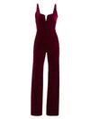 GALVAN ECLIPSE VELVET JUMPSUIT,400011429109