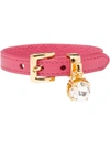 Miu Miu Belt-style Bracelet In Pink