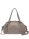 Miu Miu Ovale Handtasche In Grau