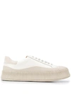 JIL SANDER PLATFORM LOW-TOP SNEAKERS