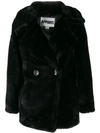 APPARIS DOUBLE-BREASTED FAUX-FUR COAT