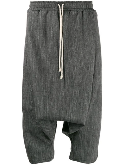 Alchemy Drawstring Cropped Trousers In Grey